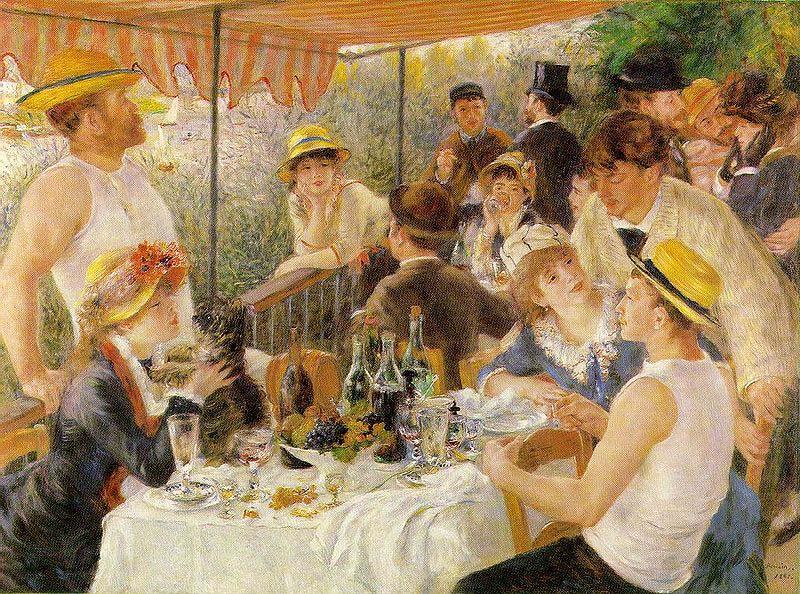 Luncheon of the Boating Party,, Pierre-Auguste Renoir